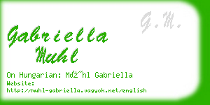 gabriella muhl business card